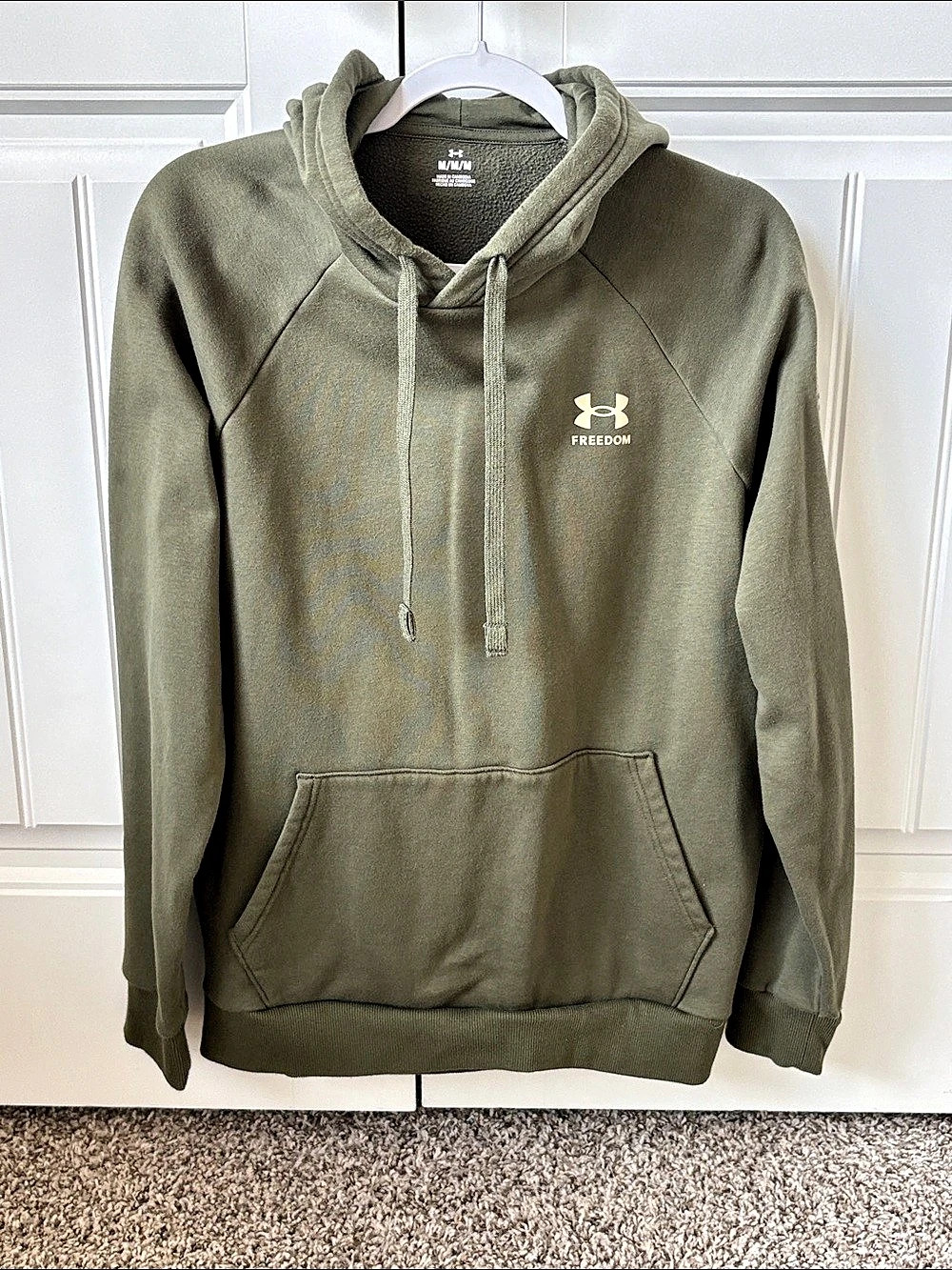Under Armour Men's Freedom Flag Fleece Hoodie Green Medium